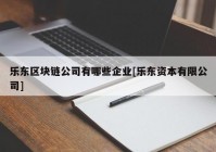 乐东区块链公司有哪些企业[乐东资本有限公司]